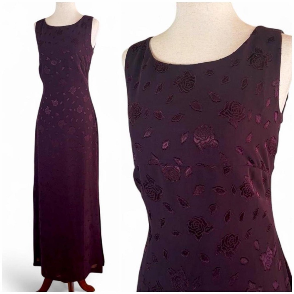 Vintage 90s Rose Maxi dress